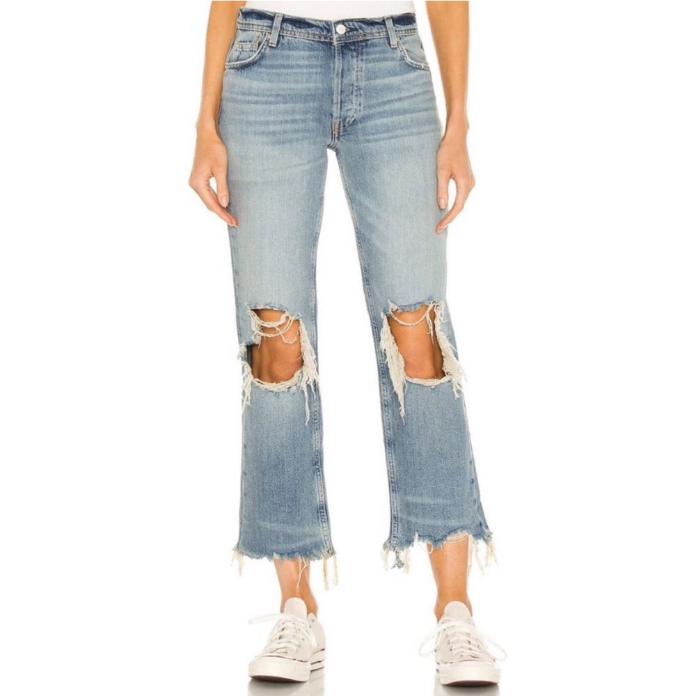 NWT Free People Maggie Mid-Rise Straight Leg Jeans